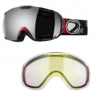 Dye Snow Goggle T1 Insight Scape / Smoke Silver Polarized + Ersatzglas Clear - Skibrille / Snowboardbrille Dye Snow Goggle T1 Insight Scape / Smoke Silver Polarized + Ersatzglas Clear - Skibrille / Snowboardbrille