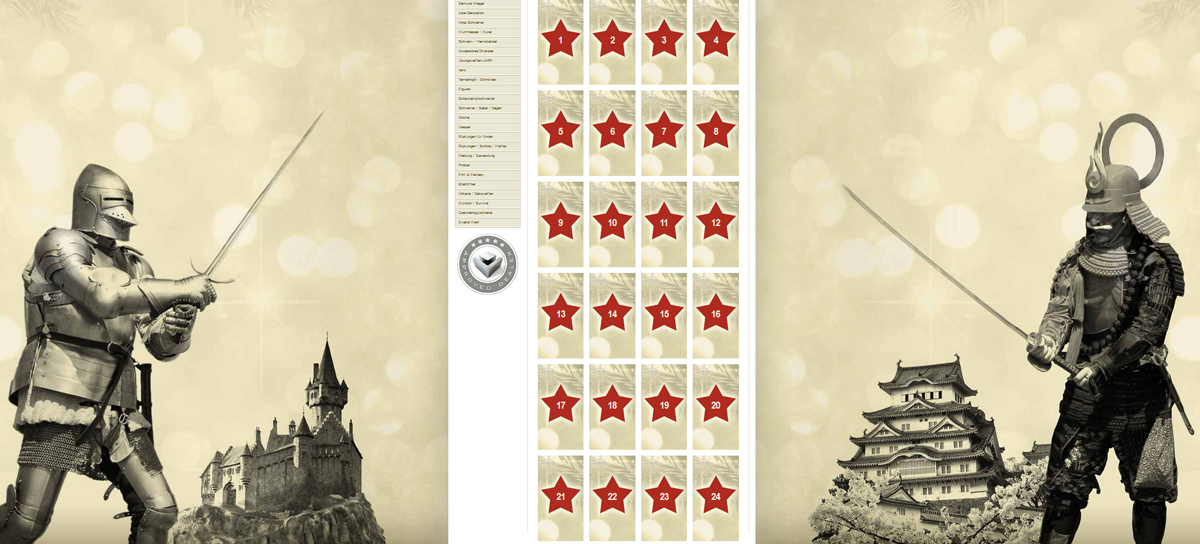 Weihnachtskalender Schwerter 2015